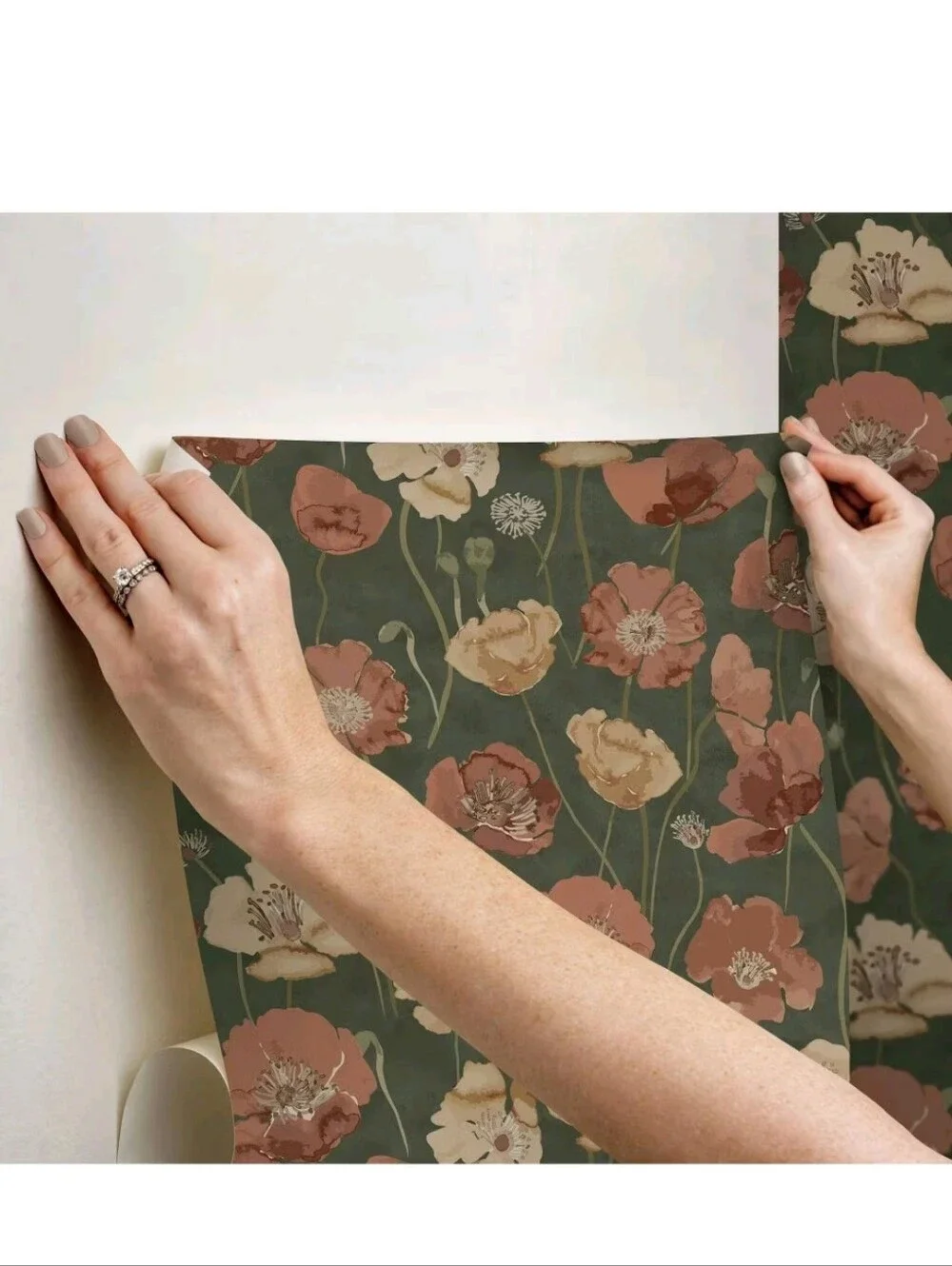 NuWallpaper Adelia Moss Peel and Stick Wallpaper